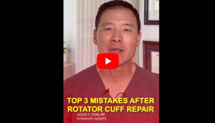 Top 3 Mistakes After Rotator Cuff Repair